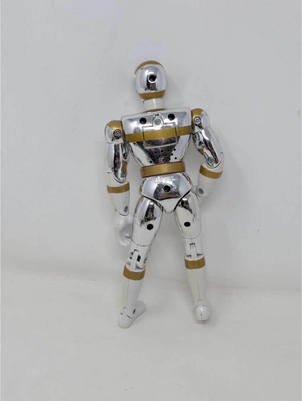 Mighty Morphin' Power Rangers Talking Silver Ranger In Space 1998 Bandai Works - Picture 2 of 6